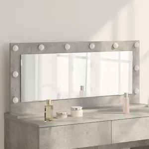Mirror VidaXL dressing/vanity mirror Beton concrete-gray large glass mirror