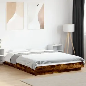 Каркас кровати с тумбочками VidaXL 80 x 200 см Коричневый