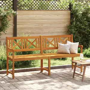 Садовая скамья VidaXL 180x56x90 см из массива акации