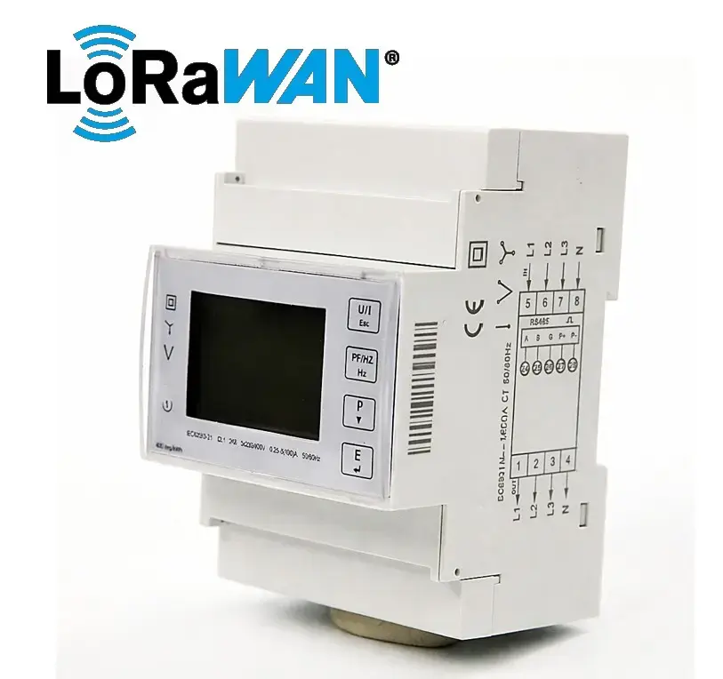 electro base 3F-4DIN 4341 LoRaW трёхфазный счётчик Photo 2