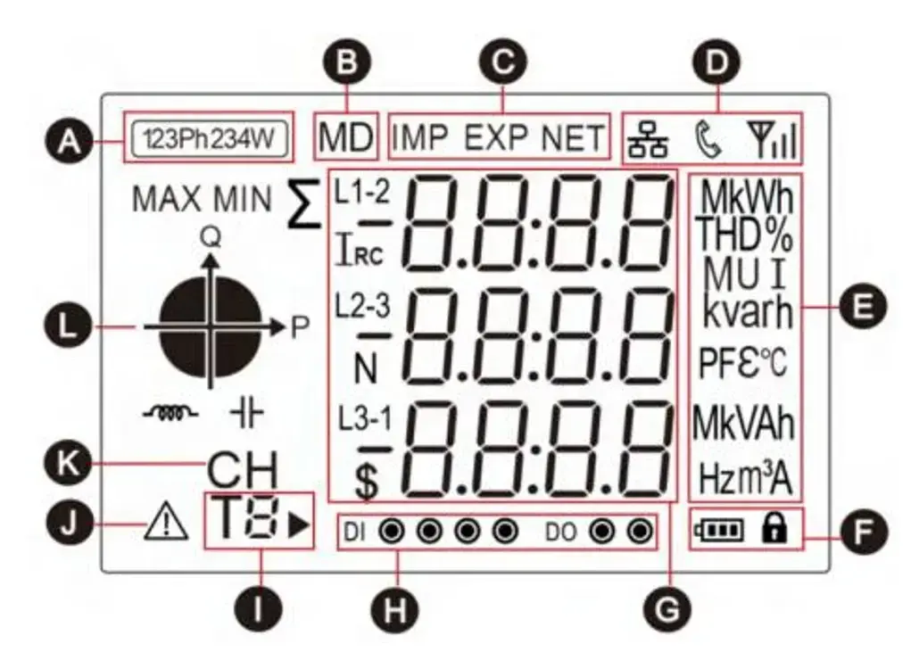 electro base 3F-4DIN 4341 LoRaW трёхфазный счётчик Photo 3