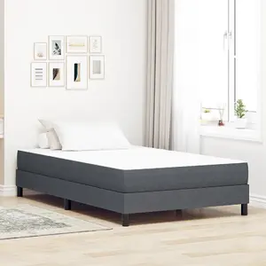 Mattress Pocket Spring vidaXL 120×200×20 cm Medium firmness, dark gray fabric