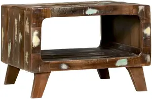 Coffee table VidaXL 50×50×35 cm, solid wood tabletop and frame