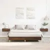Каркас кровати VidaXL 3328714 — дуб, 153x2,03 м Photo 2