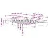 Каркас кровати VidaXL 3328714 — дуб, 153x2,03 м Photo 9