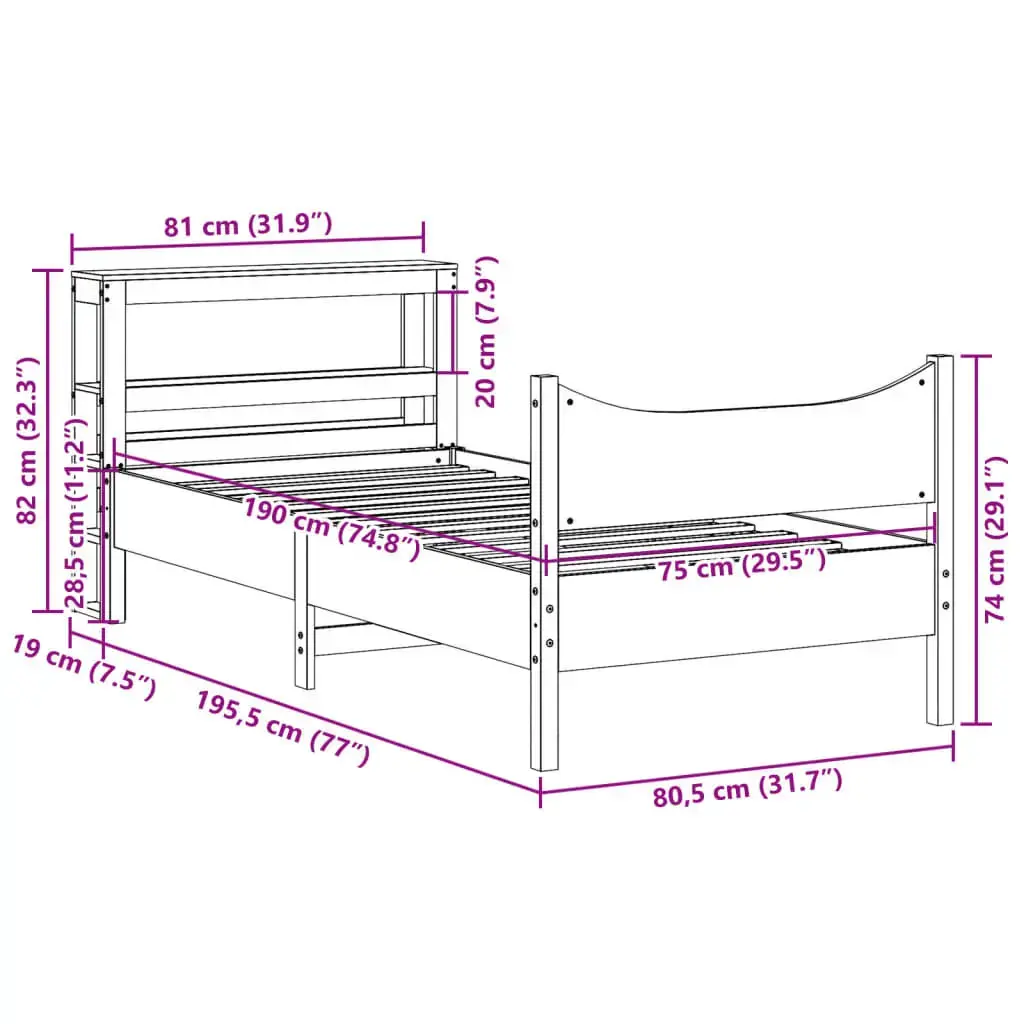 Каркас кровати VidaXL 3306329 Photo 11