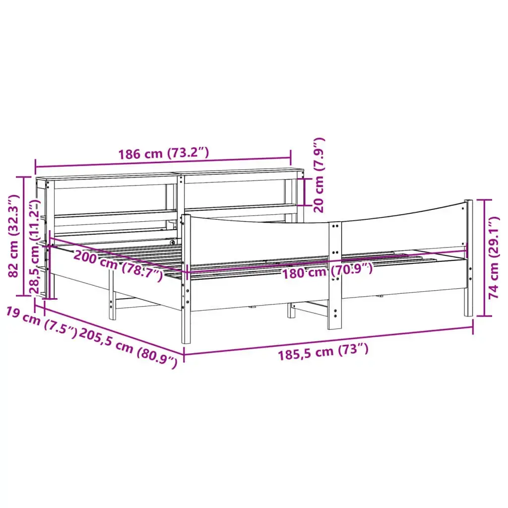 Каркас кровати VidaXL 3306294 Photo 11