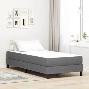 Матрас с независимыми пружинами VidaXL 100x200x20 см, средняя жесткость, серая ткань