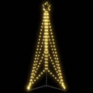 String Christmas lights VidaXL 363 LED warm white, 182 cm length