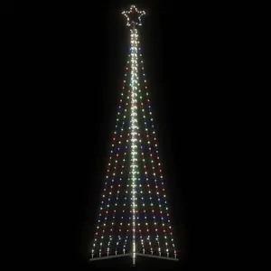 Gaismas virtene VidaXL ar LED, 495 krāsainas diodes, garums 300,5 cm