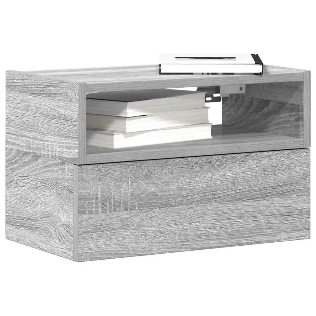 VidaXL nightstand 858607 — oak, 1 drawer Photo 2