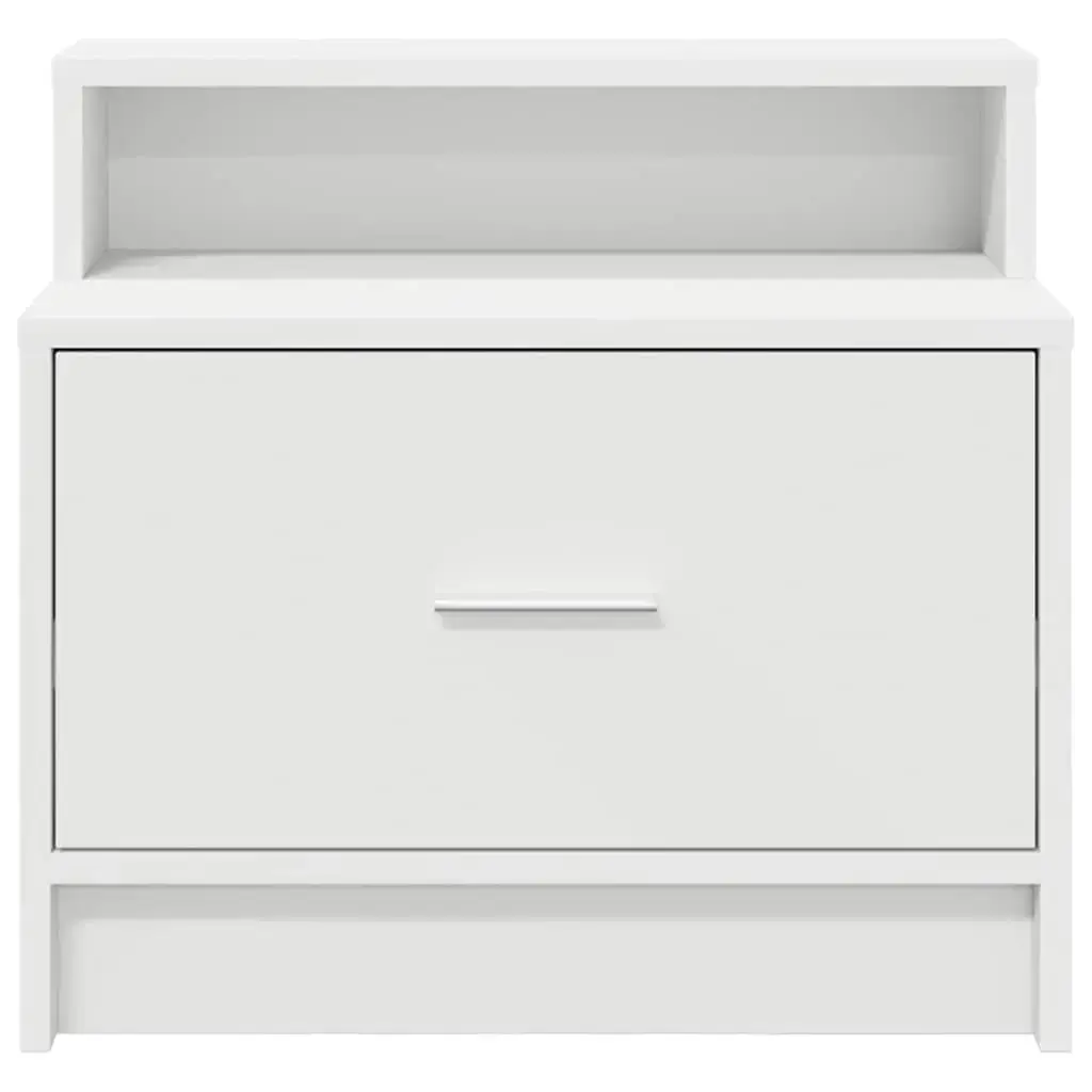 Тумбочка VidaXL 858669 — 1 ящик, белая Photo 4