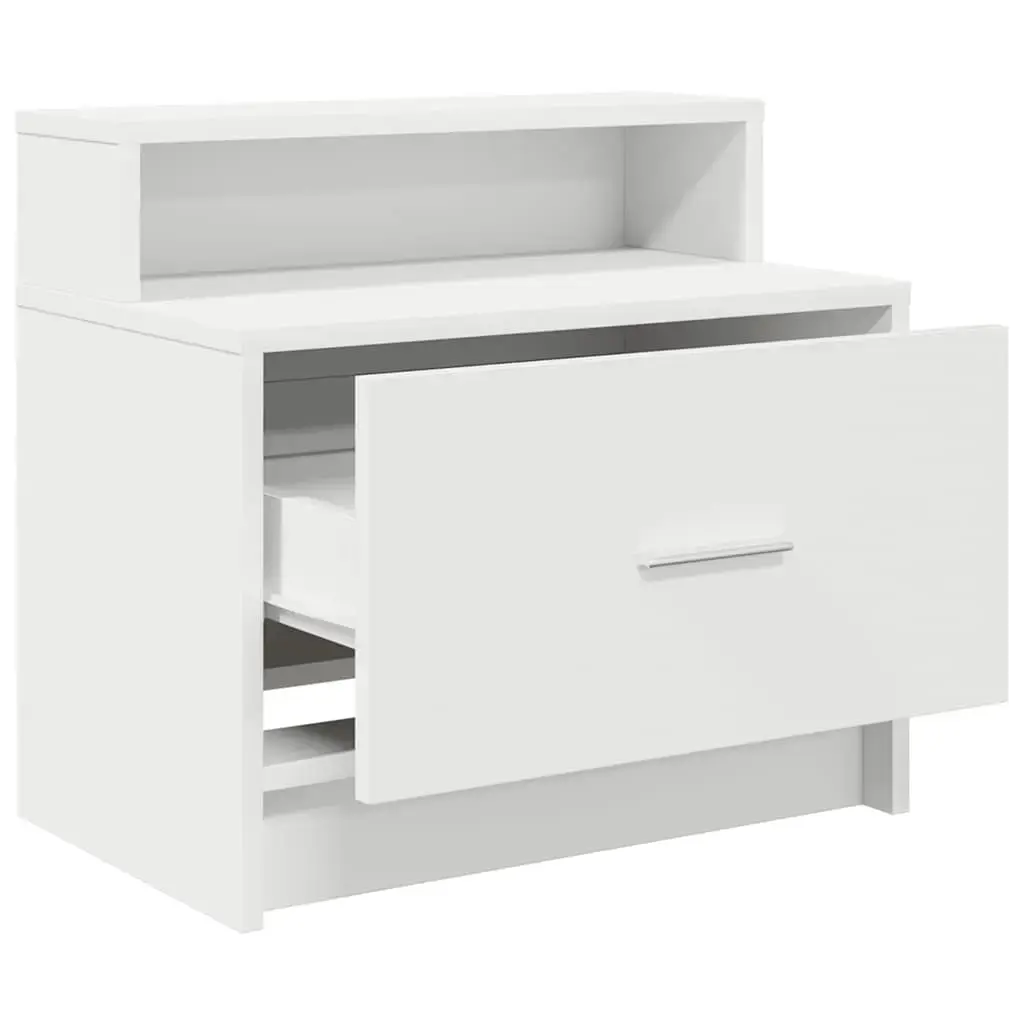 Тумбочка VidaXL 858669 — 1 ящик, белая Photo 5