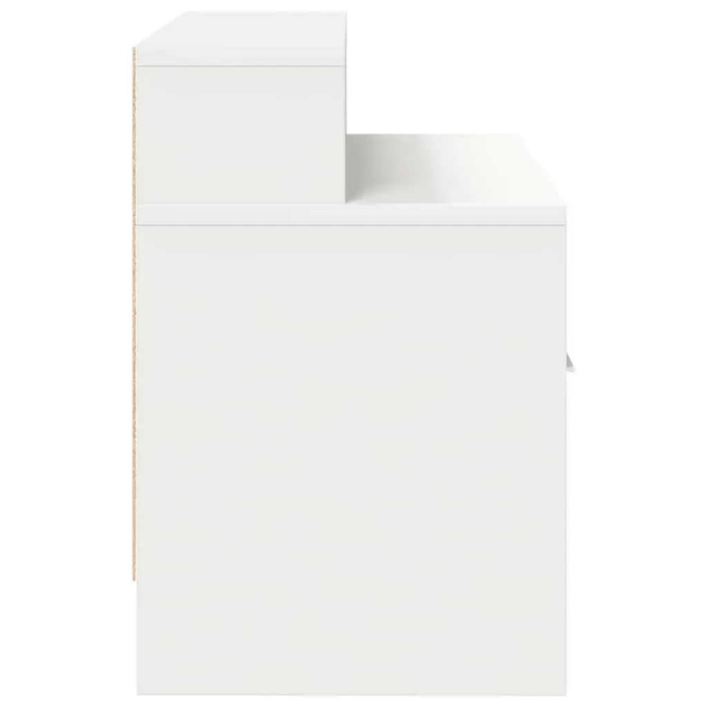 Тумбочка VidaXL 858669 — 1 ящик, белая Photo 6