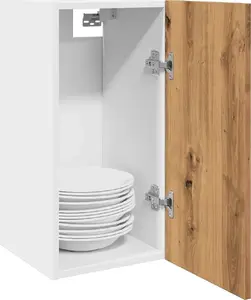 Настенная полка‑шкаф VidaXL 30×31×60 см, отделка дуб artisan, навесной шкаф