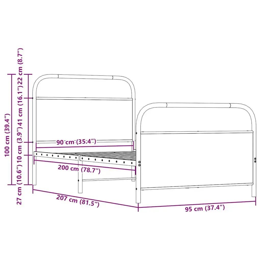 Bed frame VidaXL 3318634 Photo 9