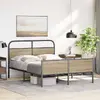 Каркас кровати VidaXL 3318680 дуб 187×207 см Photo 4