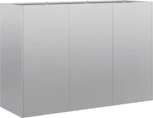 Кашпо VidaXL 120x40x80 см прямоугольное оцинкованная сталь