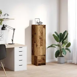 Chest of Drawers VidaXL Stare drewno 29.5x34x119.5 cm glued wood