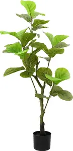 Artificial Ficus Tree VidaXL model 4103580 with 30 leaves, 125 cm, green
