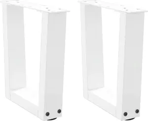 Ножки для обеденного стола V-образные 2 шт. белые сталь VidaXL 4012605
