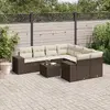 Скамья VidaXL 3222362 ротанг закалённое стекло Photo 2