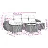 VidaXL уличный комплект мебели 3254070 — 7 шт. Photo 3