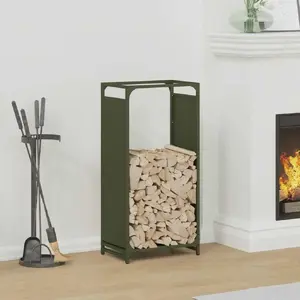 Firewood Rack VidaXL model 864210 – rolled cold steel construction
