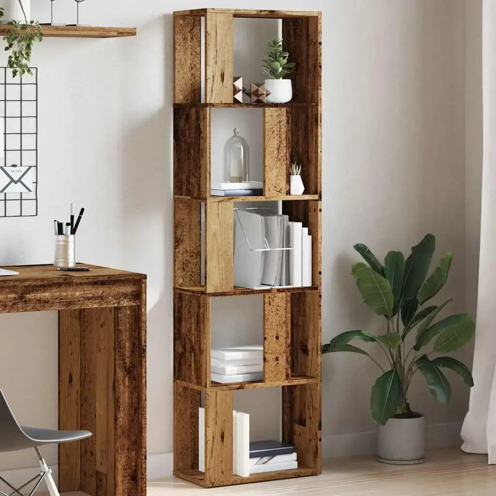 Книжный шкаф VidaXL 855784 натуральное дерево 450×240×1590 Photo 3