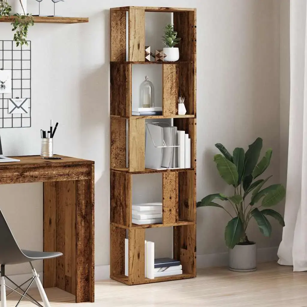 Книжный шкаф VidaXL 855784 натуральное дерево 450×240×1590 Photo 4