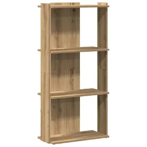 Книжный шкаф VidaXL 860273, дубовая отделка, каркас и полки из дерева, 600×300×1200 мм