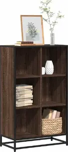 Книжный стеллаж VidaXL модель 849163, цвет коричневый дуб, 65,5 x 33 x 107,5 см