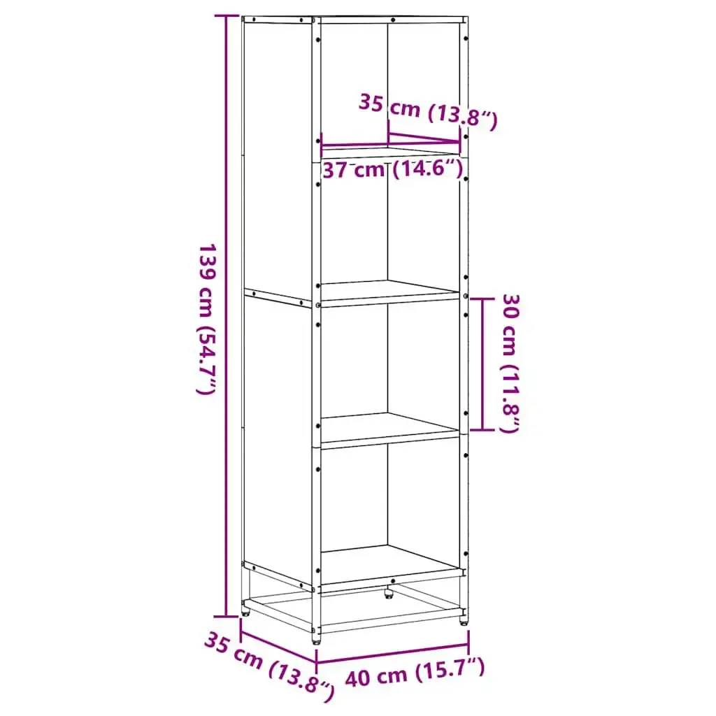 VidaXL 849124 книжный стеллаж Photo 9