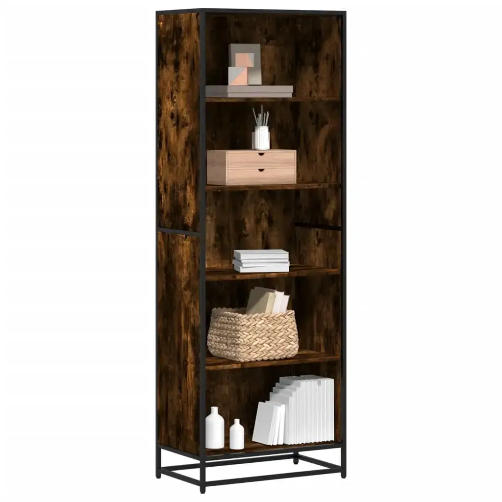 Bookcase VidaXL 3300857, 5 shelves, oak finish Photo 2
