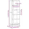 Bookcase VidaXL 3300857, 5 shelves, oak finish Photo 9