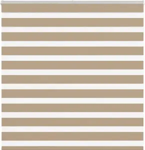 Рулонная штора Zebra VidaXL модель 4014529, 140 x 100 см, ширина ткани 135,9 см, полиэстер