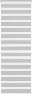 Roller zebra blind VidaXL, light gray fabric width 70.9 cm, polyester