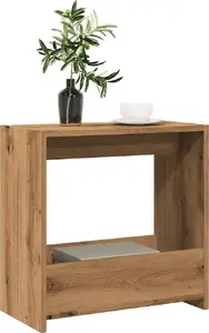 Приставной стол VidaXL модель 856539, отделка дуб artisan, 50×26×50 см, древеснопроизводный материал