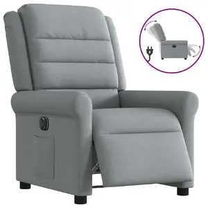Кресло акцентное VidaXL 3303294 — обивка ткань серого цвета, наполнитель пенополиуретан, Ш730×Г915×В1025 мм