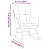 Кресло-качалка VidaXL 4016791 чёрное Photo 9