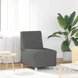 Кресло VidaXL модель 4108469 тёмно‑серое тканевое, ширина сиденья 55 см
