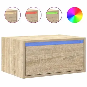 TV cabinet VidaXL 860215 — wood top and frame, 510×355×250 mm