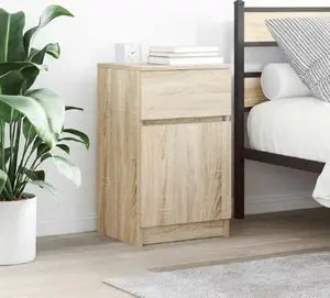 Тумбочка VidaXL модель 861323 Sonoma Oak 39x35x65 см клееная древесина