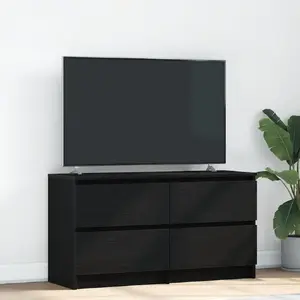 Тумба под ТВ VidaXL 100x35x54 см черная, клееная древесина