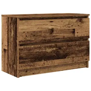 TV cabinet VidaXL 861803, wood top and frame, 1000×350×540 mm