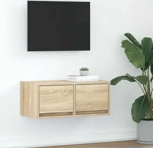 ТВ тумба VidaXL 60x31x25,5 см Sonoma Oak клееная древесина