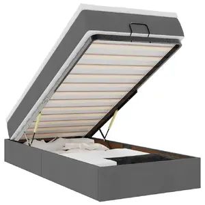 Gulta VidaXL 3311072 — vienguļamā 90×193 cm, maksimālā slodze 140 kg, augstums 23,5 cm