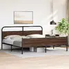 Gultas rāmis VidaXL 3318713 ozols, 206x207 cm Photo 4