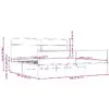 Gultas rāmis VidaXL 3318713 ozols, 206x207 cm Photo 9