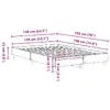 Gultas rāmis VidaXL 861065 143×193 cm Photo 10